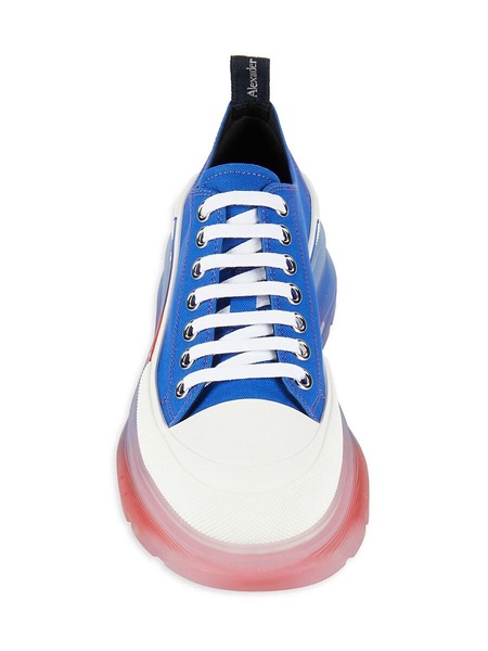 Logo Sole Platform Canvas Sneakers