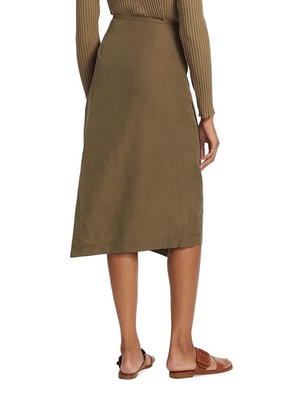 Utility Panelled Asymmetric Skirt
