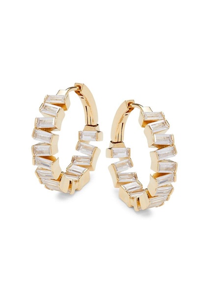 18K Goldplated & Cubic Zirconia Earrings