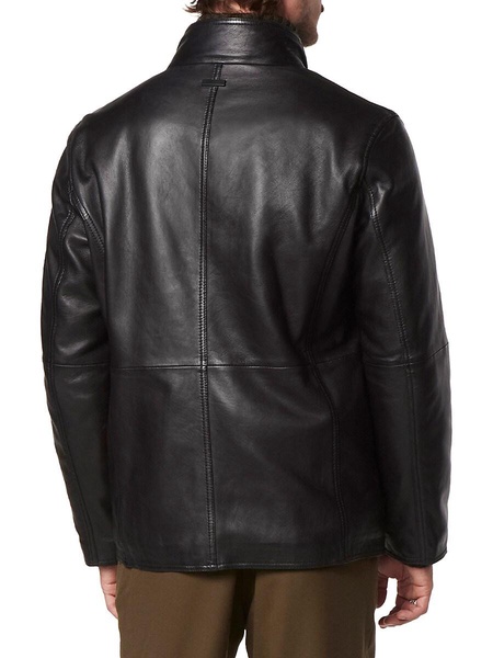Wollman 2-in-1 Lambskin Leather Bib Jacket
