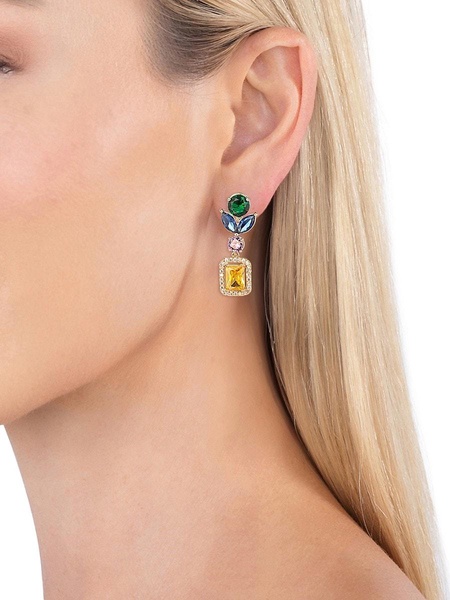 Luxe Madison Goldtone & Cubic Zirconia Statement Earrings