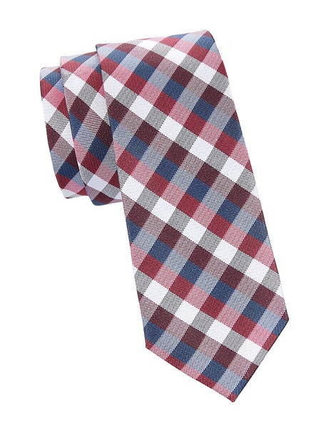 Checked Silk Tie