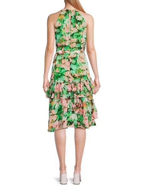 Tiered Ruffle Midi Dress