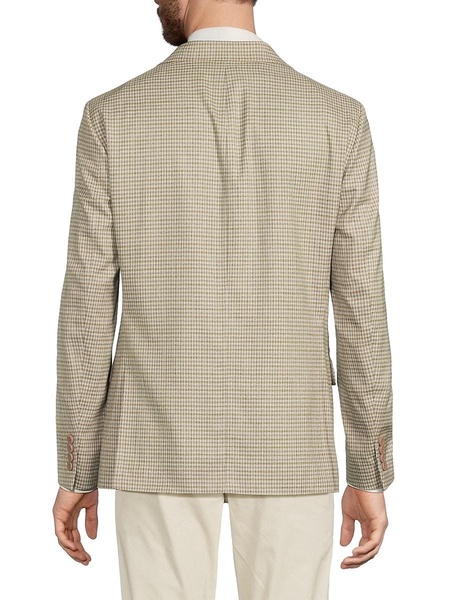 Slim Fit Checked Blazer