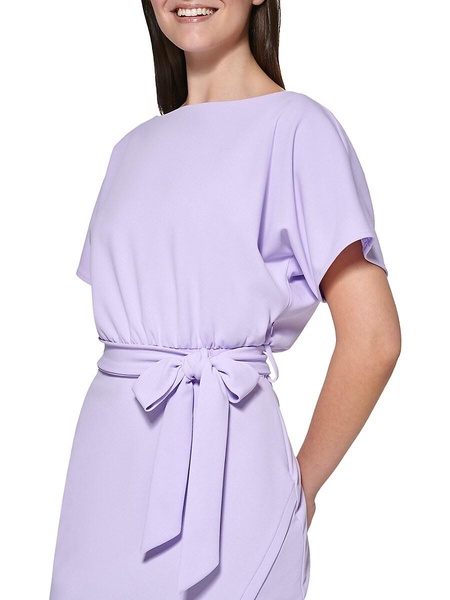 Dolman Sleeve Knee-Length Dress