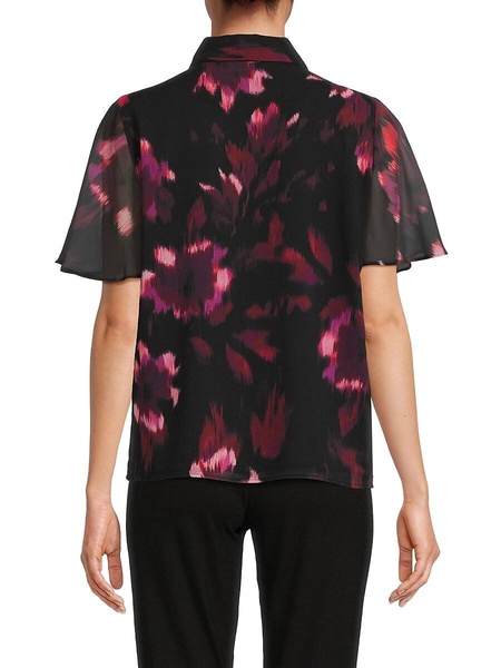 Tie Dye Flare Sleeve Shirt