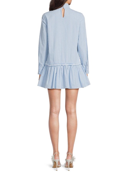 Sara Long Sleeve Ruffled Mini Dress