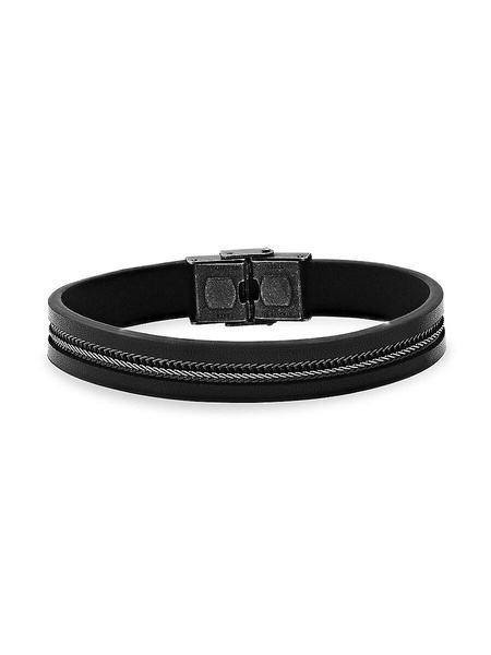 Leather & Stainless Steel Bracelet