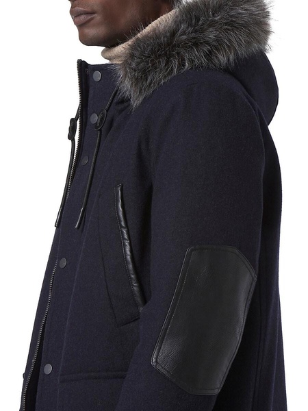 Dawson Faux Fur Wool Blend Parka