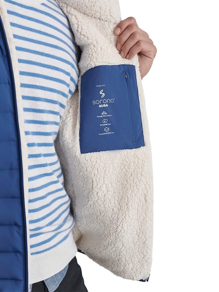 Faux Shearling Puffer Jacket