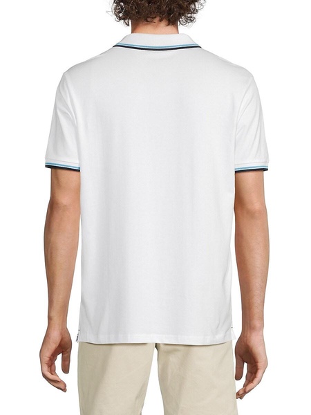 Striped Logo Polo