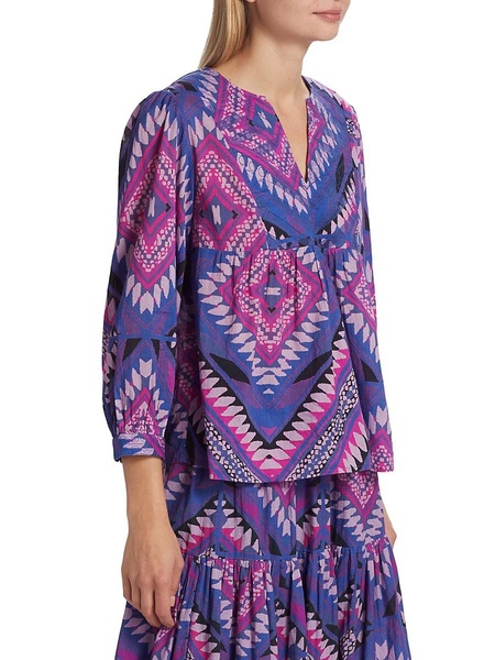 Gilo Geometric Splitneck Top