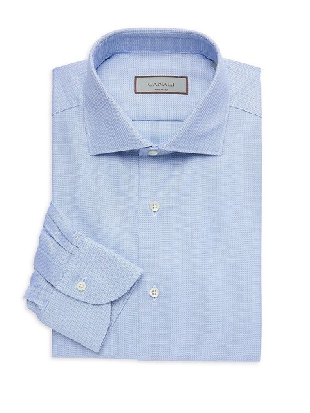 Pattern Cotton Dress Shirt