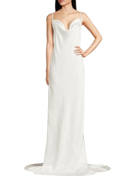 Strappy Back Floor Length Gown