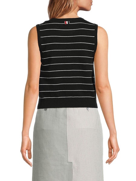 Striped Cashmere Tank Top