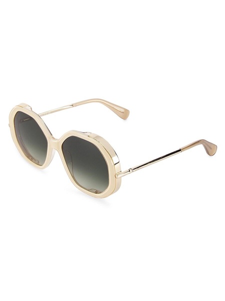 55MM Geometric Sunglasses
