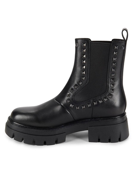 51MM Stud Leather Ankle Boots