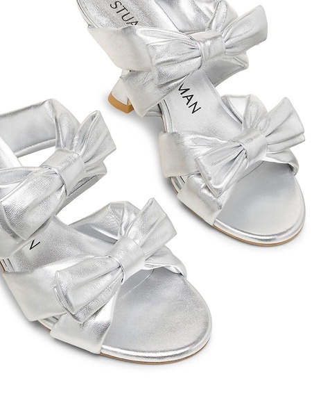 Sofia Xcurve 85MM Metallic Leather Sandals