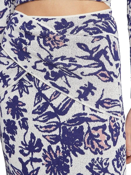 Kyra Floral Knit Maxi Skirt