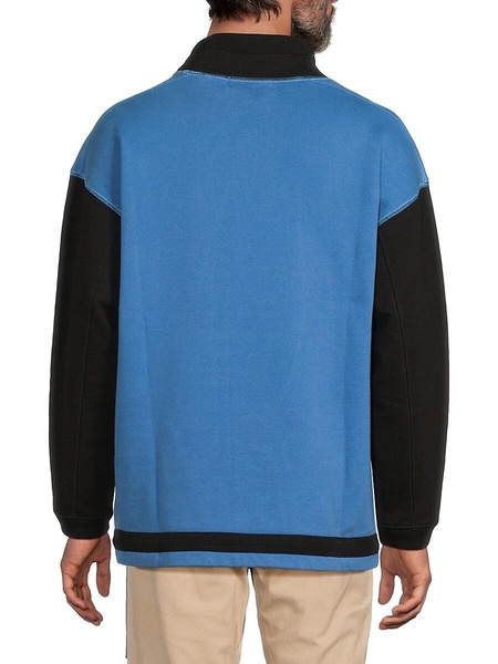 Colorblock High Neck Sweatshirt