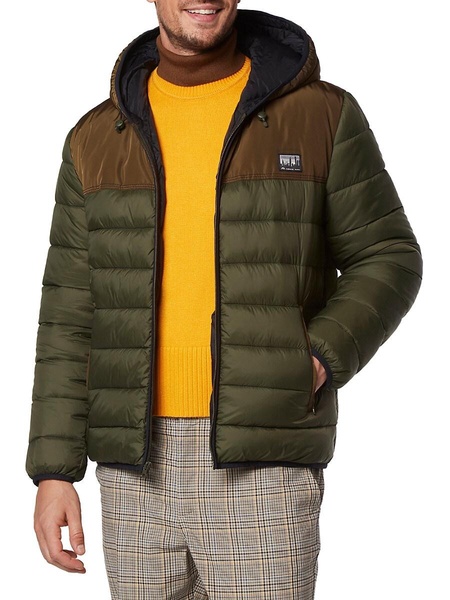 Malone Colorblock Hooded Puffer Jacket