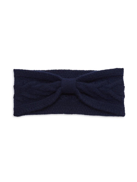 Cable Knit Cashmere Knot Headband