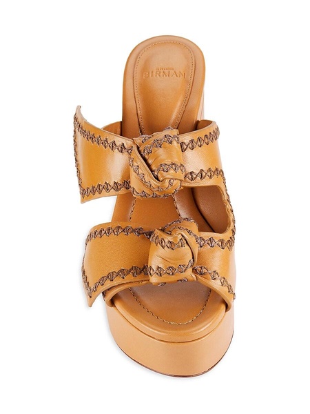 119MM Knot Strap Leather Sandals