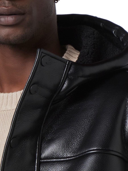 New York Donohue Faux Leather & Faux Shearling Jacket