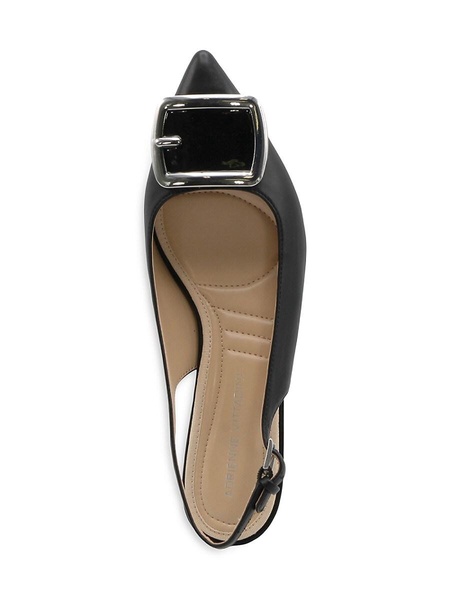 Gert 51MM Faux Leather Slingback Pumps