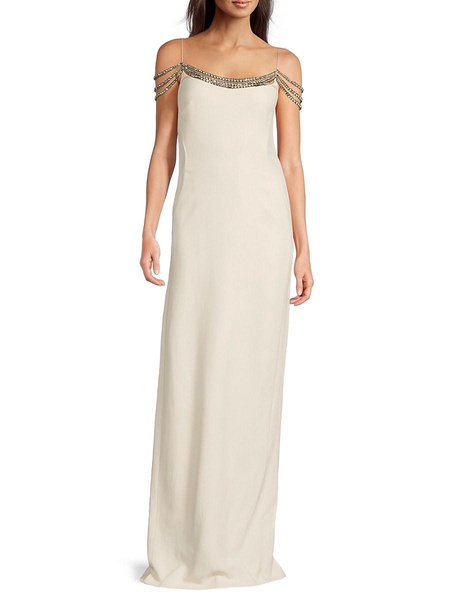 Ayla Embellished Coumn Gown