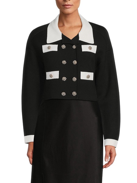 Verdell Double-Breasted Wool-Blend Cardigan