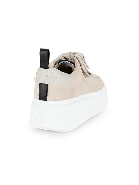 Leather Low Top Platform Sneakers