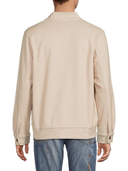 Alden Herringbone Baseball Collar Jacket
