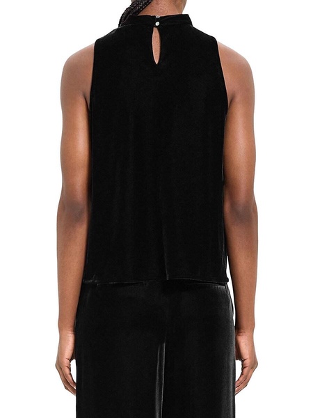 Velvet Cowlneck Top