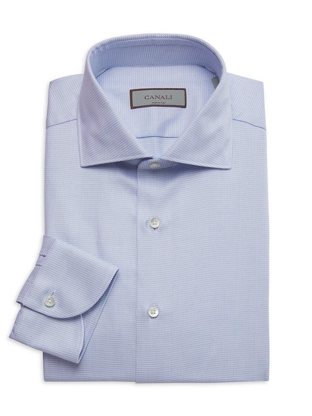 Textured Cotton Dress Shirt