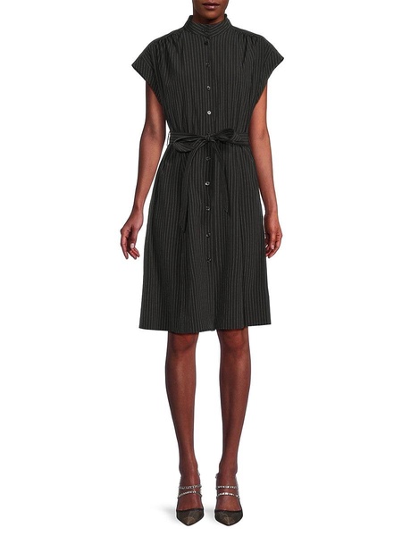 Striped Knee Length Dress