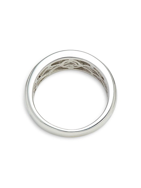 Sterling Silver & 0.15 TCW Diamond Band