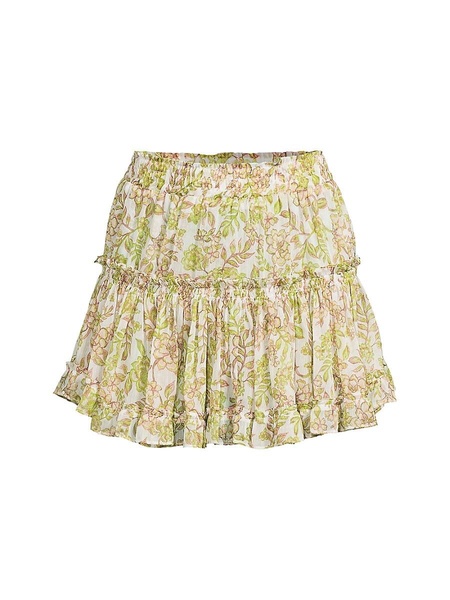 Marion Floral Tiered Mini Skirt