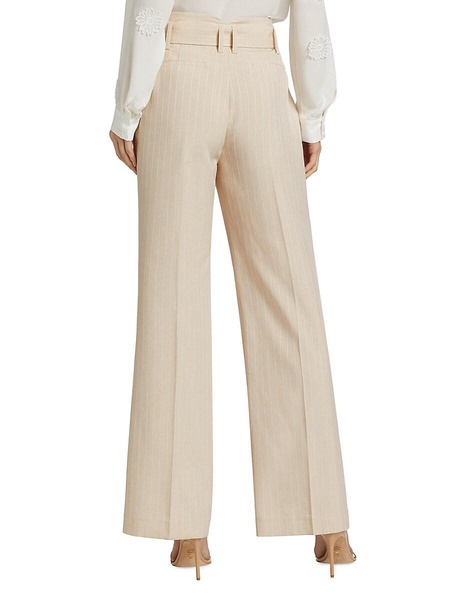 Diana Pinstriped Belted Pants