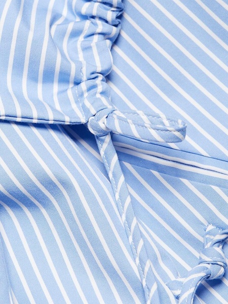 Hilaree Striped Drawstring Mini Skirt