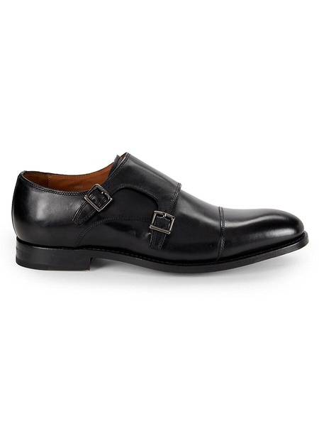 Pierce Leather Monk Strap Shoes