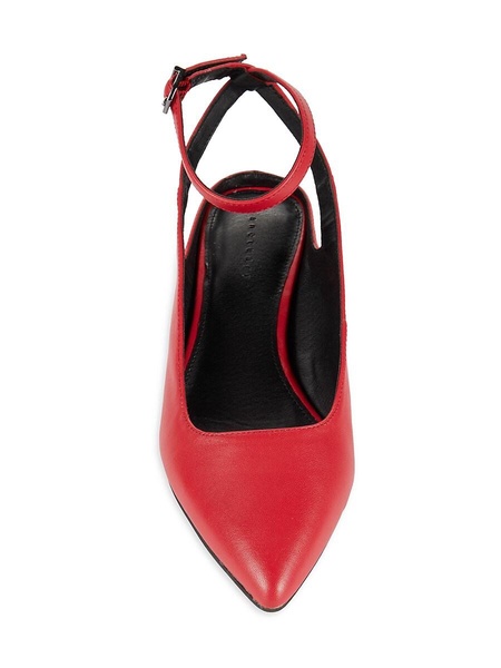 Miracle 40MM Leather Kitten Pumps