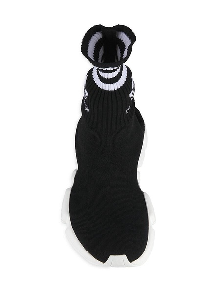 Speed Logo High Top Sock Sneakers