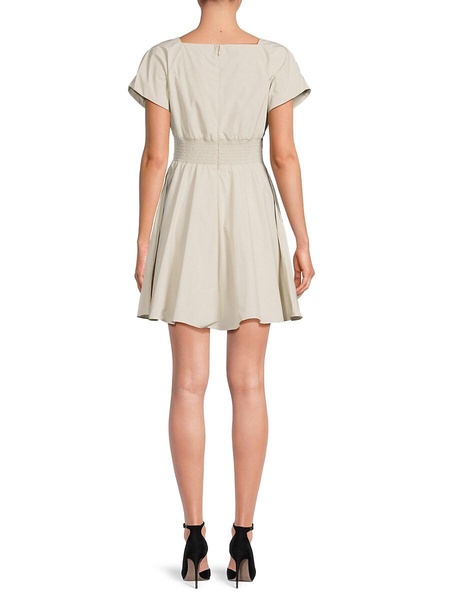 Harper Puff Sleeve Fit & Flare Dress
