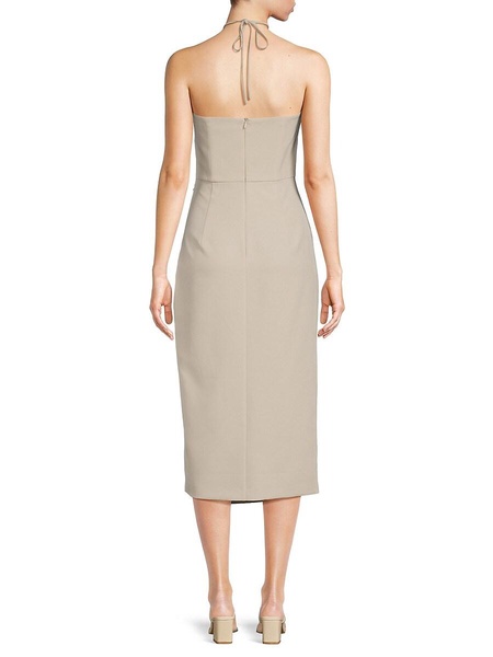 Echo Crepe Ruched Midi Dress