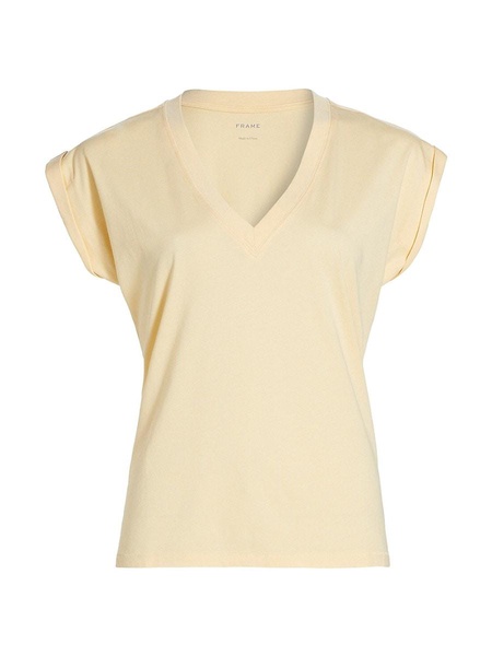 Cotton V-Neck T-Shirt
