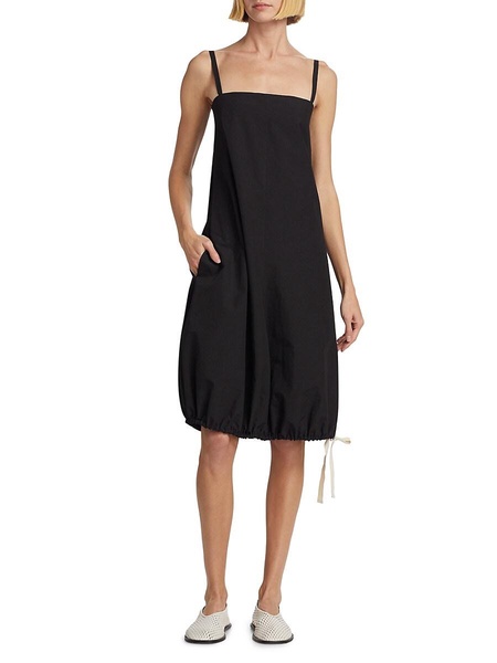 Emilia Crinkle Poplin Midi-Dress