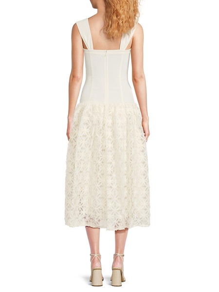 Lace Corset Midi-Dress