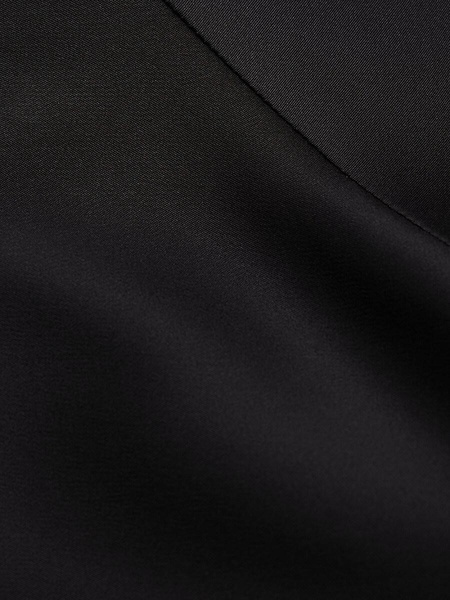Ella Gathered Satin Midi-Dress