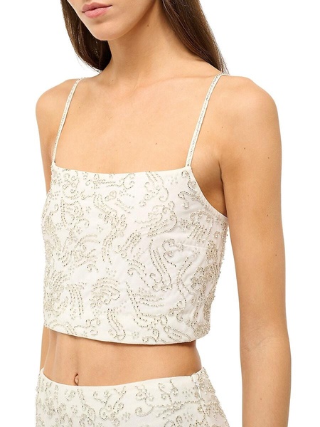 Fermo Beaded Crop Top